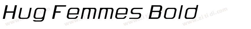 Hug Femmes Bold字体转换